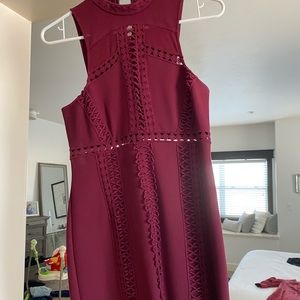 Free People Bodycon dress. Maroon/red